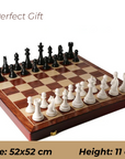 High-Grade Solid Wood Chess Set 🎁