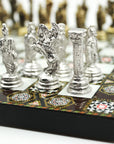 Mythological Heroes Metal Chess Set