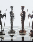 Egyptian Pharaoh Metal Chess Set ♟️✨