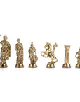 Historical Rome Handmade Metal Chess Pieces