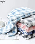 Plaid Flannel Winter Sleep Bottoms for Women