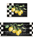 Lemon Lattice Harmony Kitchen Mat