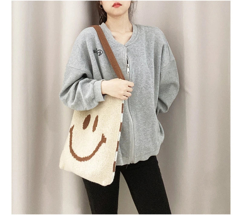 Teenager Woolen Carry Shoulder Bag 👜