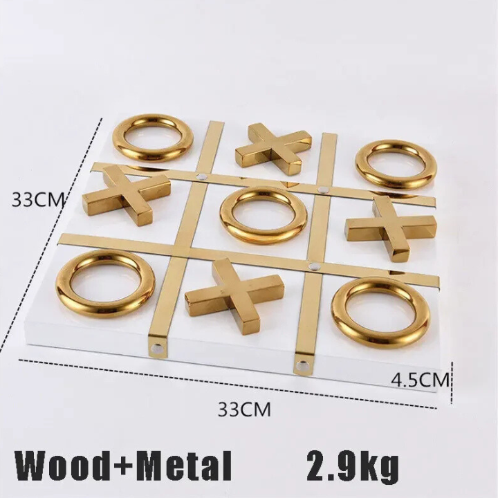 Luxury Tic Tac Toe Chessboard  🎨