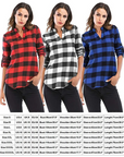 Notch V-Neck Plaid Shirt 👚