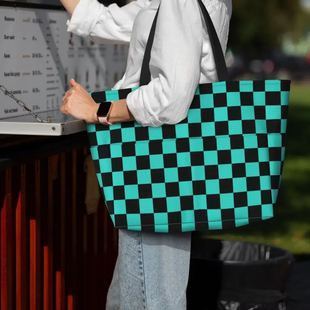 Custom Large Chess Board Game Tote Bag 👜