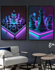 Neon Art Elegance Canvas Print