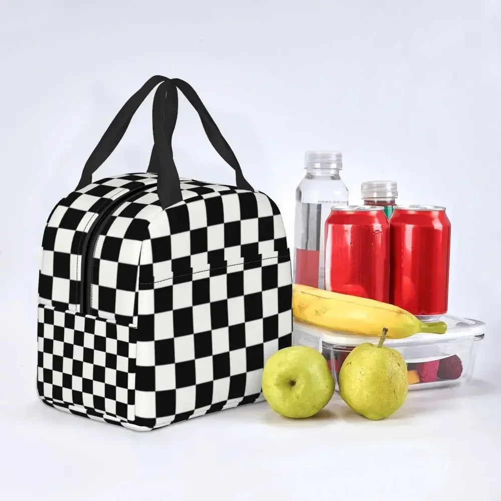 Checkerboard Insulated Lunch Bag 👜