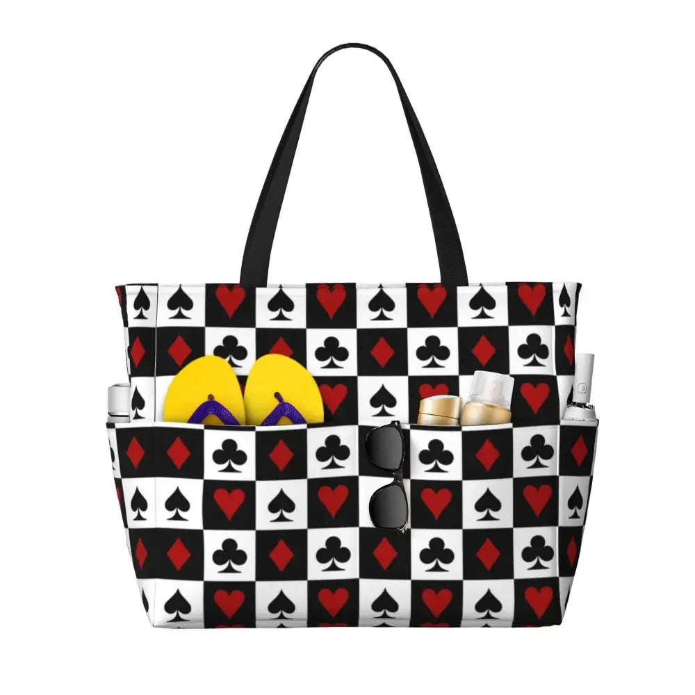 Custom Large Chess Board Game Tote Bag 👜