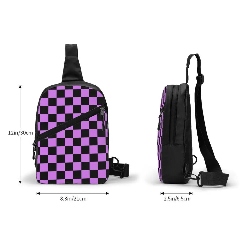 Custom Chess Sling Crossbody Backpack 👜