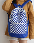 New Girl Cute Plaid Canvas Travel Backpack 👜