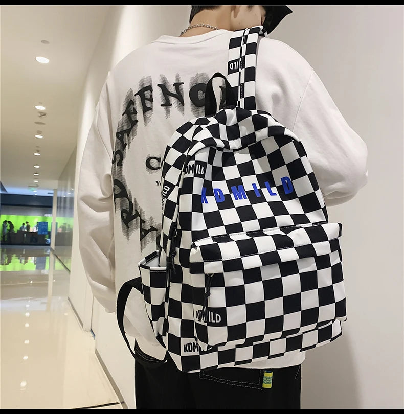 Fashion Plaid Women &amp; Men Backpack 👜