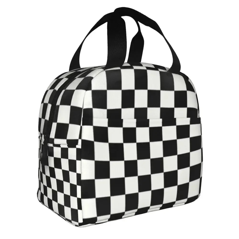 Checkerboard Insulated Lunch Bag 👜