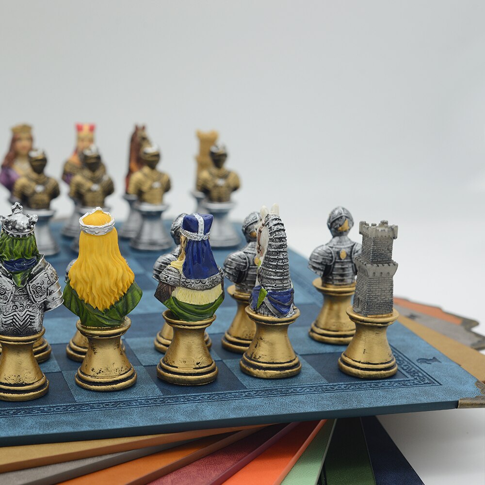 Luxury Medieval Warrior Character Themed Chess Board