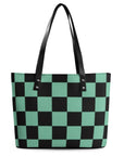 Blue and White Checkerboard Handbags 👜