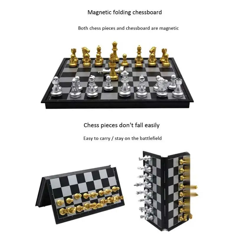 Medieval Chess Set with Magnetic Board 🧲