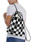 Custom Chess Drawstring Backpack 👜