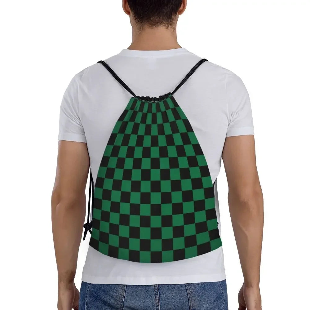 Custom Chess Drawstring Backpack 👜