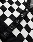 Checkerboard Print Toddler Cardigan