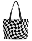 Blue and White Checkerboard Handbags 👜