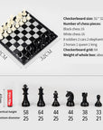 Portable Magnetic Checkers & Chess Set