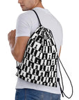 Custom Chess Drawstring Backpack 👜