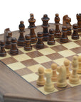 Creative Wooden Octagonal Chess Set with Drawer Storage