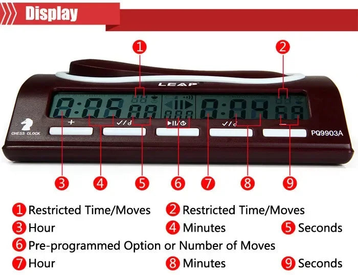 Multifunctional Digital Chess Clock 🌟