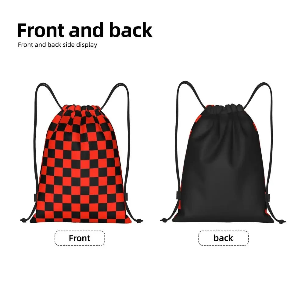 Custom Chess Drawstring Backpack 👜