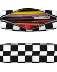 Black And White Checkerboard Pencil Case 🖊️