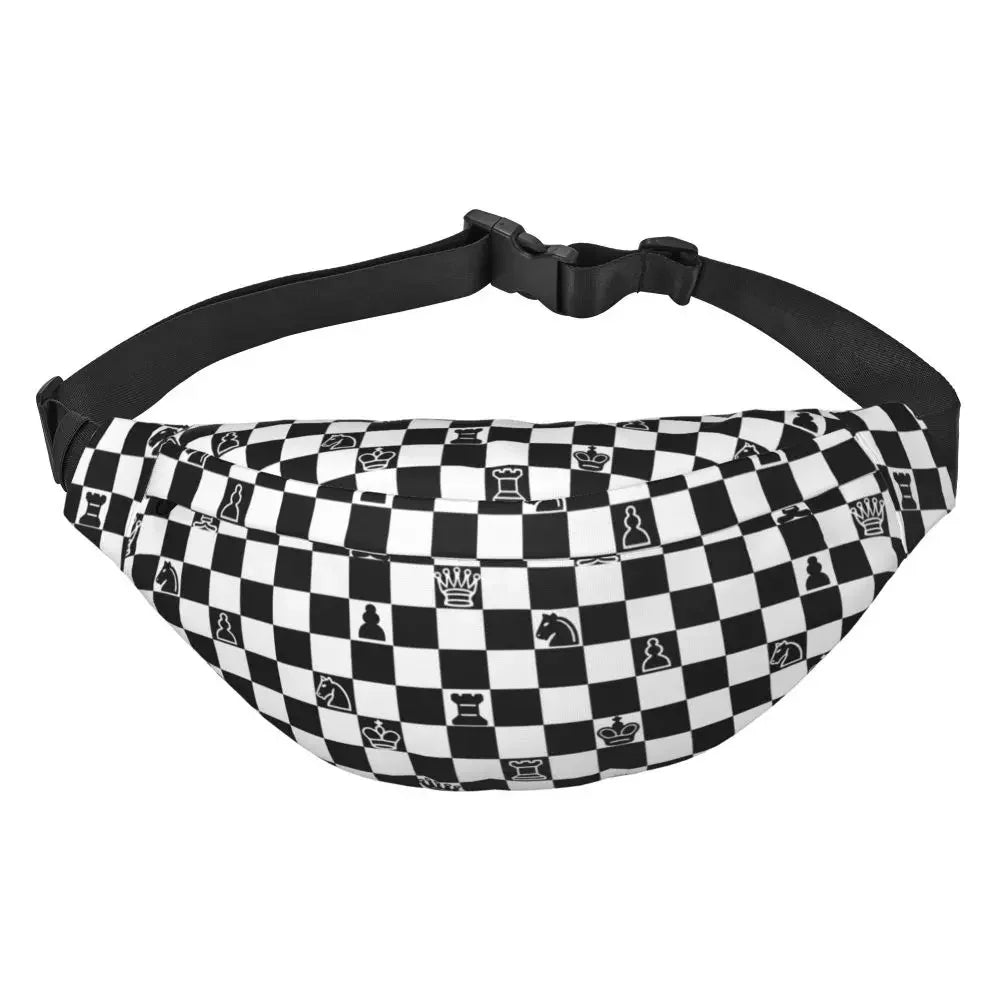 Custom Checkerboard Plaid Fanny Bag 👜