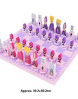 Funny King and Queen International Chess Set