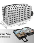 Custom Travel Plastic Toy Block Pattern Toiletry Bag 💄