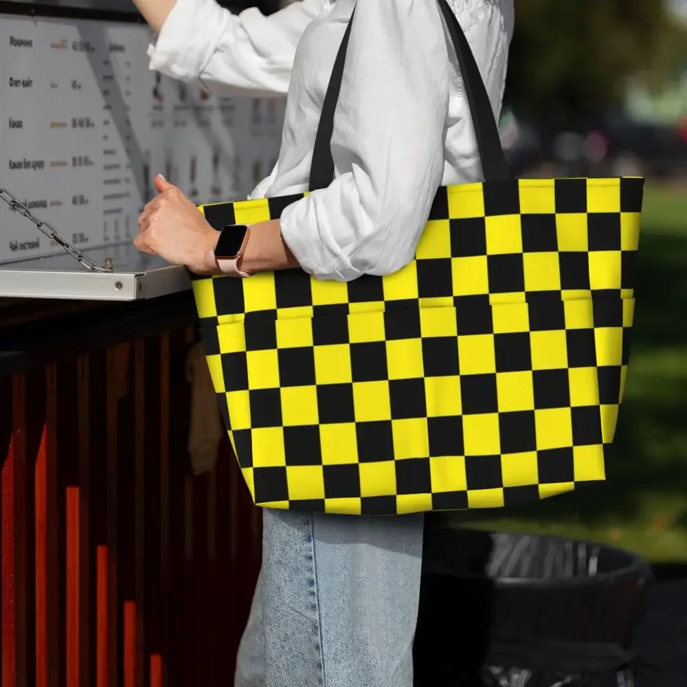 Custom Large Chess Board Game Tote Bag 👜