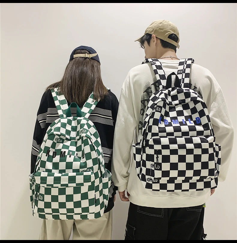 Fashion Plaid Women &amp; Men Backpack 👜