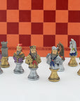 Luxury Medieval Warrior Character Themed Chess Board