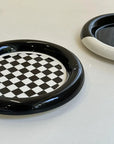 Nordic Geometric Ceramic Plate Set 