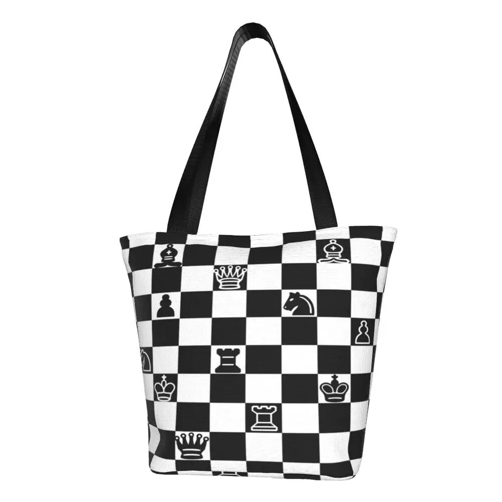 Chess Casual Shoulder Tote Shopping Bag 👜