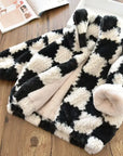 Fashion Checkerboard Hooded Jacket for Kids