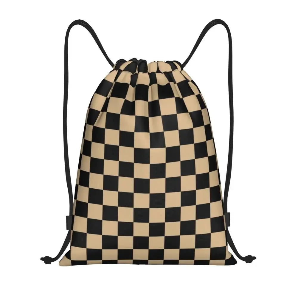 Custom Chess Drawstring Backpack 👜