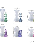 Eco-Friendly 3D Chess Silicone Mold