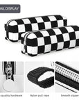 Black And White Checkerboard Pencil Case 🖊️