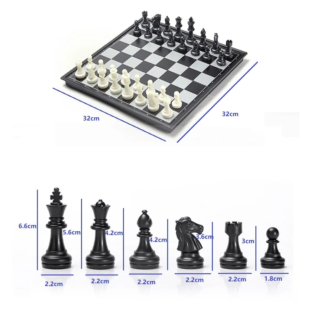 Travel Chess Set with Folding Chess Board ♟️