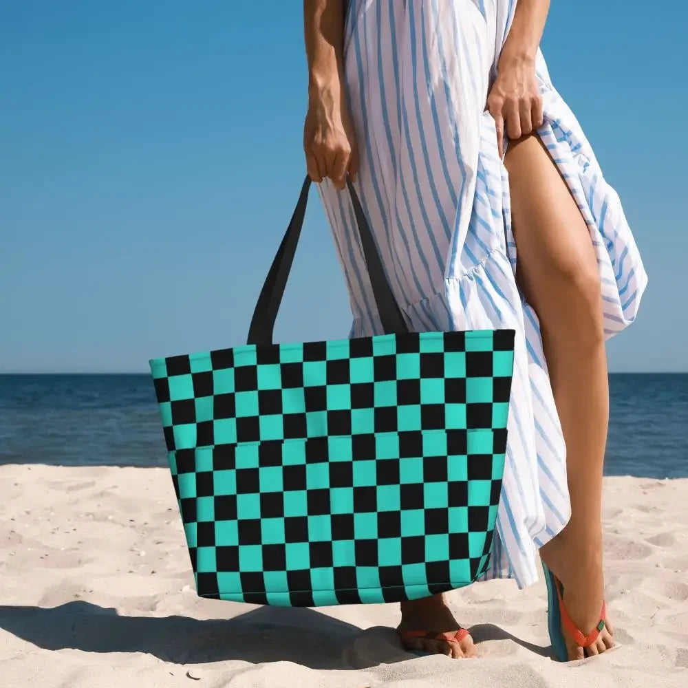 Custom Large Chess Board Game Tote Bag 👜