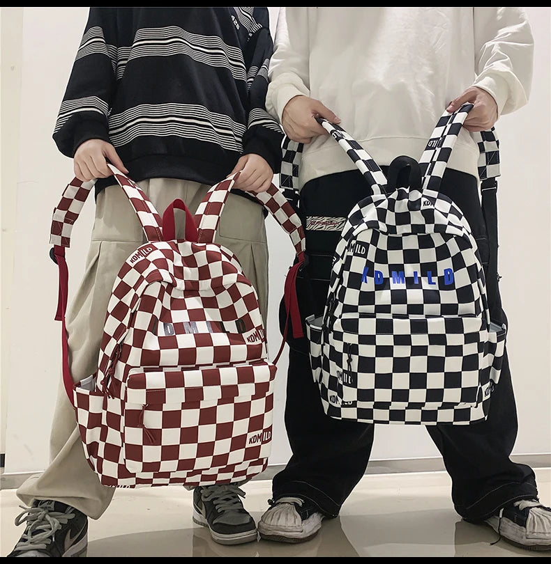 Fashion Plaid Women &amp; Men Backpack 👜