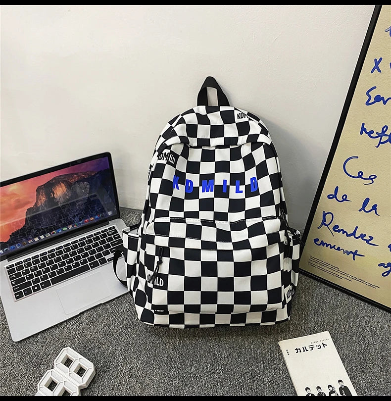 Fashion Plaid Women &amp; Men Backpack 👜