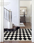 French-Inspired Checkerboard Rug