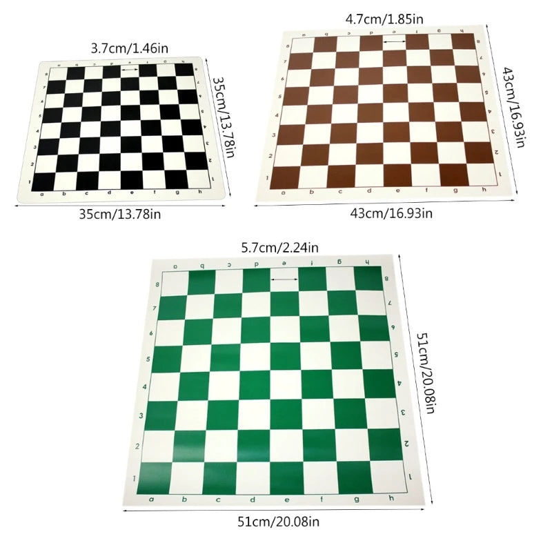 Rollable PU Leather Chess Mat