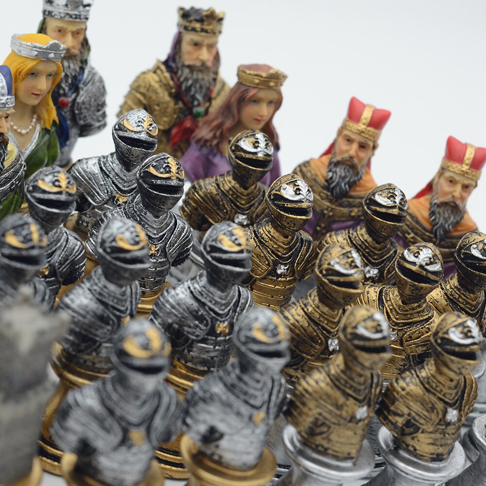 Luxury Medieval Warrior Character Themed Chess Board