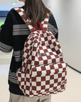 Fashion Plaid Women & Men Backpack 👜